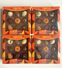 4 Packs Trader Joe’s Harvest Chocolate Collection Assorted Fall Shapes 4.59oz X4