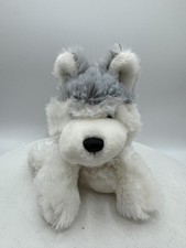 Webkinz Ganz Gray White Husky Dog Plush Small Stuffed Animal Toy Soft Cute