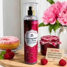 Bath Body Works Raspberry Jam Donut Fine Fragrance Mist 8 oz Retired NEW Spray