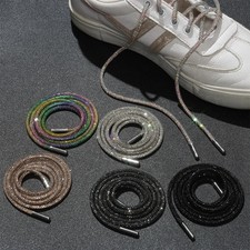 1pc 100120140160cm Luxury Rhinestone Shoelaces Diamond Shoe Laces Bright Stri