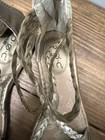 b.o.c. Gold Leather Braided Strappy Buckle Sandals Flat Casual Women's US 7 — photo 3