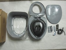 Portable Travel Toilet Indoor Outdoor for Outdoor Camping Grey Adult