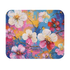Vibrant Floral Mouse Pad, Colorful Desk Accessory