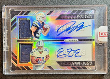 2016 Panini Prizm Joey Bosa Ezekiel Elliott RC Dual Patch Auto Silver /99 #PP-JE