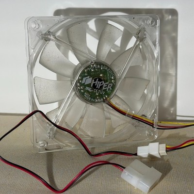 PC Gehäuselüfter, transparent, Hiper Bearing 120mm, H: 2,5cm, 3 polig