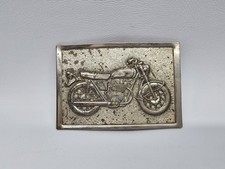 Vintage 1970s Motorbike Motorcycle Belt Buckle Harley Davidson Chopper Honda V1