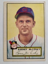 1952 Topps Baseball Barney McCosky #300 Red Back