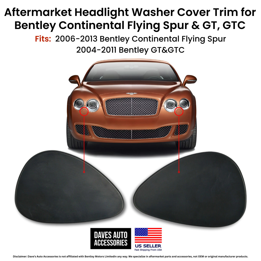 Bentley Continental Flying Spur Headlight Washer Cover 2006-2013 Replacement