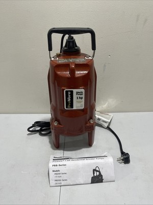 LIBERTY PUMPS PRG102M 1 HP,Grinder Pump,Tether Float 21TN72