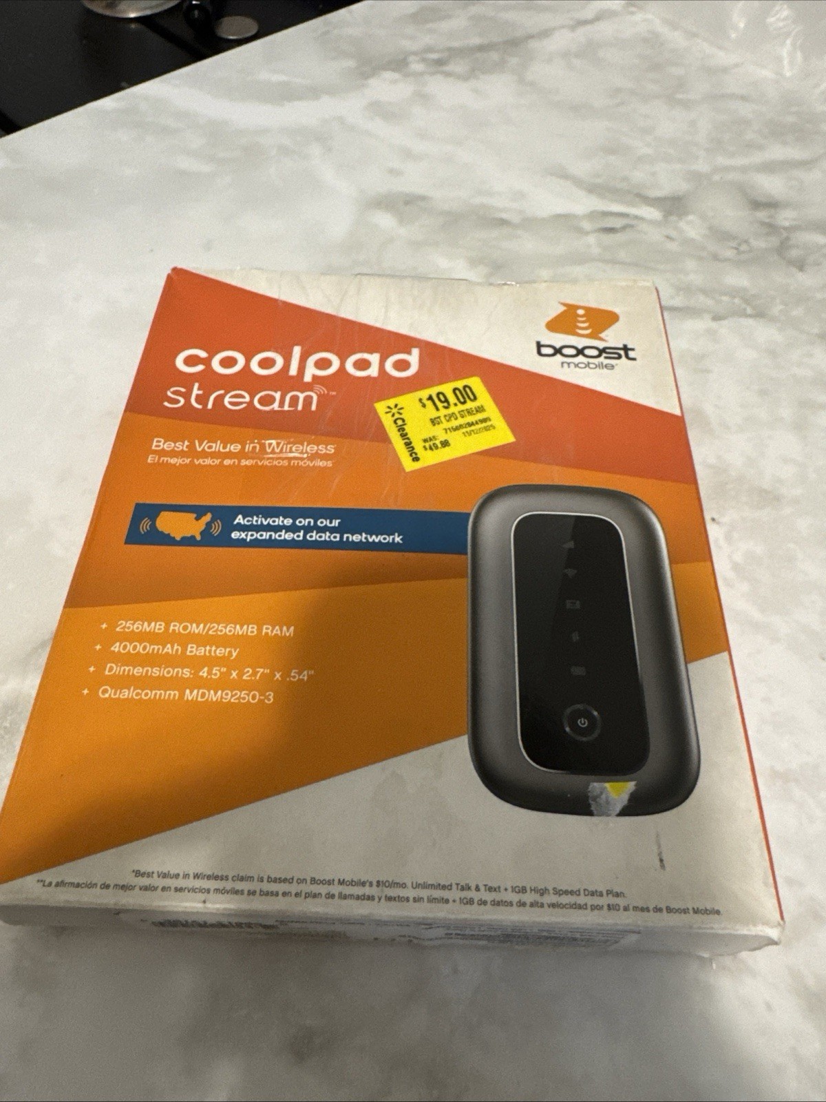 Coolpad Stream Mobile WiFi Hotspot 4G LTE Boost Mobile &ndash; C