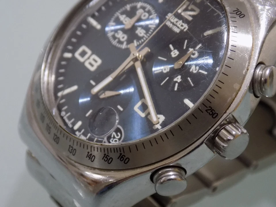 orologio swatch chrono acciaio - Immagine 2 di 4