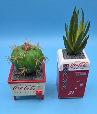 Coca Cola Bradford Exchange ''Always Refreshing'' Timeless Classics Succulent Set