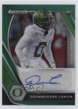 2021 Panini Prizm Draft Picks Green Deommodore Lenoir #DPA-DLE Auto 13m8