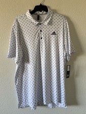 Adidas Ultimate Adi Print UPF-50 Golf Polo Shirt, Men  s XL, NWT 65