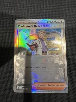 Professor's Research 122/131 Poke Ball Prismatic Evolutions Pokemon (Englisch)