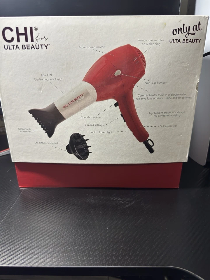 Secador de pelo Chi for Ulta Beauty tecnología infrarroja anión cerámica nueva caja abierta Foto 3 de 4