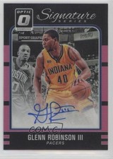 2016 Donruss Optic Signature Series Pink Prizm 25/25 Glenn Robinson III Auto 0k0