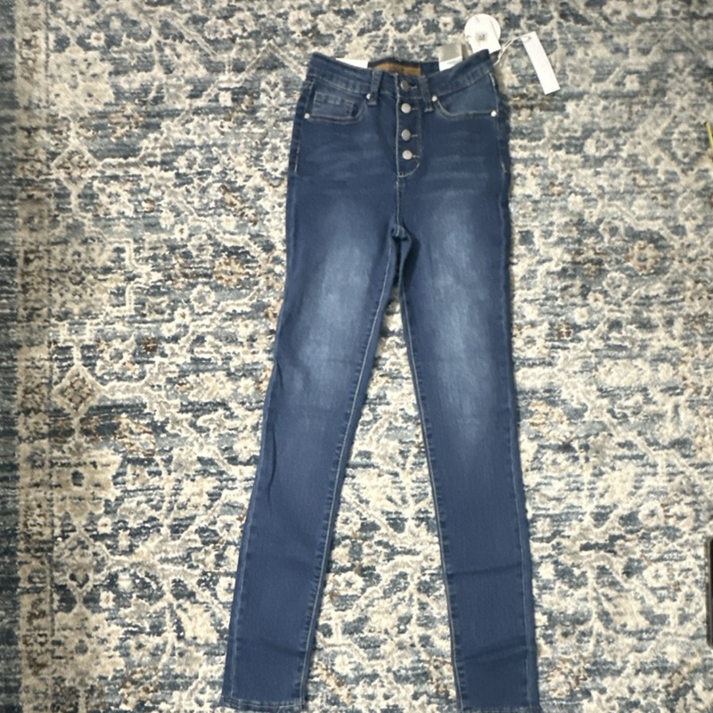Joe's Jeans Girls The Charlie High Rise Super Skinny Jeans Size 14 Slate Indigo