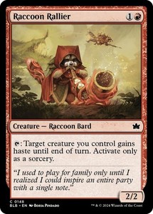Raccoon Rallier 148 Foil Bloomburrow MTG
