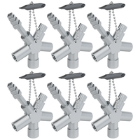 Absina SchaltschrankschlüSsel Mit 6 Profile FüR Absperrsysteme 6Er Pack