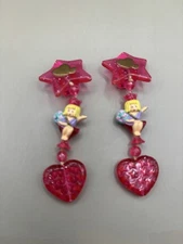 VTG Polly Pocket 1993 Beauty Parent Earrings Complete Bluebird Toys