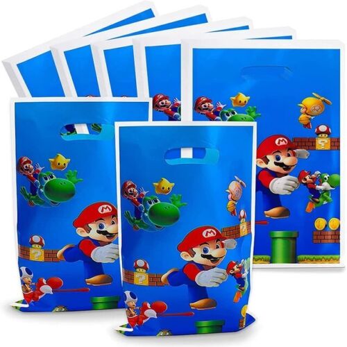 40Pcs BAGS Mario Gift Bags Mario Goody Bags Mario Party Favor Bags Candy Bags