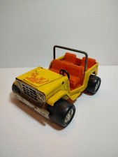 Vintage Buddy L Yellow Jeep Pressed Steel 1970s 