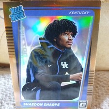 Shaedon Sharpe 2022 Chronicles Draft Picks Optic Bronze Prizm Trail Blazers RC
