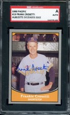 1990 PACIFIC LEGENDS SIGNED FRANK CROSETTI SGC AUTHENTIC 