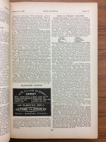 Antik 1896 Arnolds praktische SABBATSCHULE Lektion Kommentar LEHRERUNTERRICHT - Bild 5 von 6