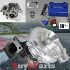 Upgrade Racing T3/t4 Turbocharger + Blue Dual Stage 30 PSI Boost Controller