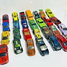 Lot of 33 Mini Cars, Trucks and Motorcycles, Plastic and Metal