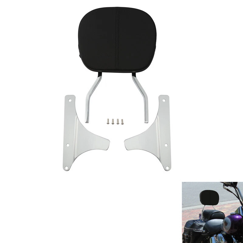 Low Sissy Bar Backrest Fit For Harley Softail Heritage Springer - Image 2 of 4
