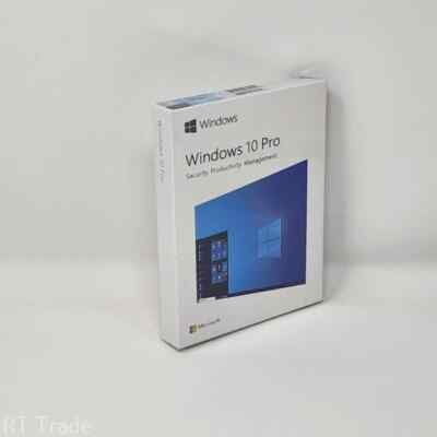 Windows 10 Professional 32/64-Bit USB Flash Drive Retail Box New Sealed.