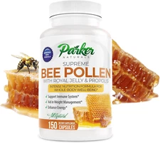 Supreme Bee Pollen Capsules, 3520 Mg Royal Jelly, Bee Pollen and Propolis Capsul