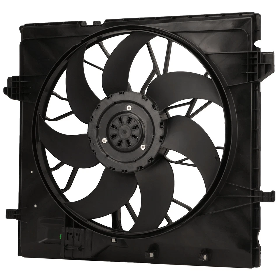 Conjunto de ventilador de refrigeración del radiador de aire acondicionado de 4 pines para Mercedes W166 600W ML GLE 0999062400 Foto 2 de 4