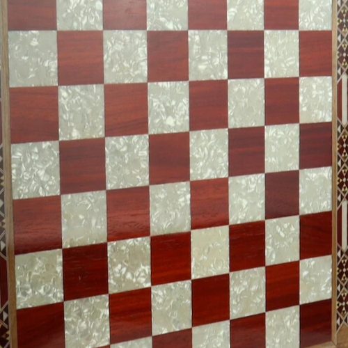Chess Board Only Large Handmade Solid Inlaid Rosewood 14.2" / Gift Ideas🎁 - Picture 5 of 8