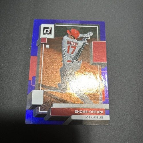 2022 Panini Donruss Holo Purple Shohei Ohtani #147 Los Angeles Angels