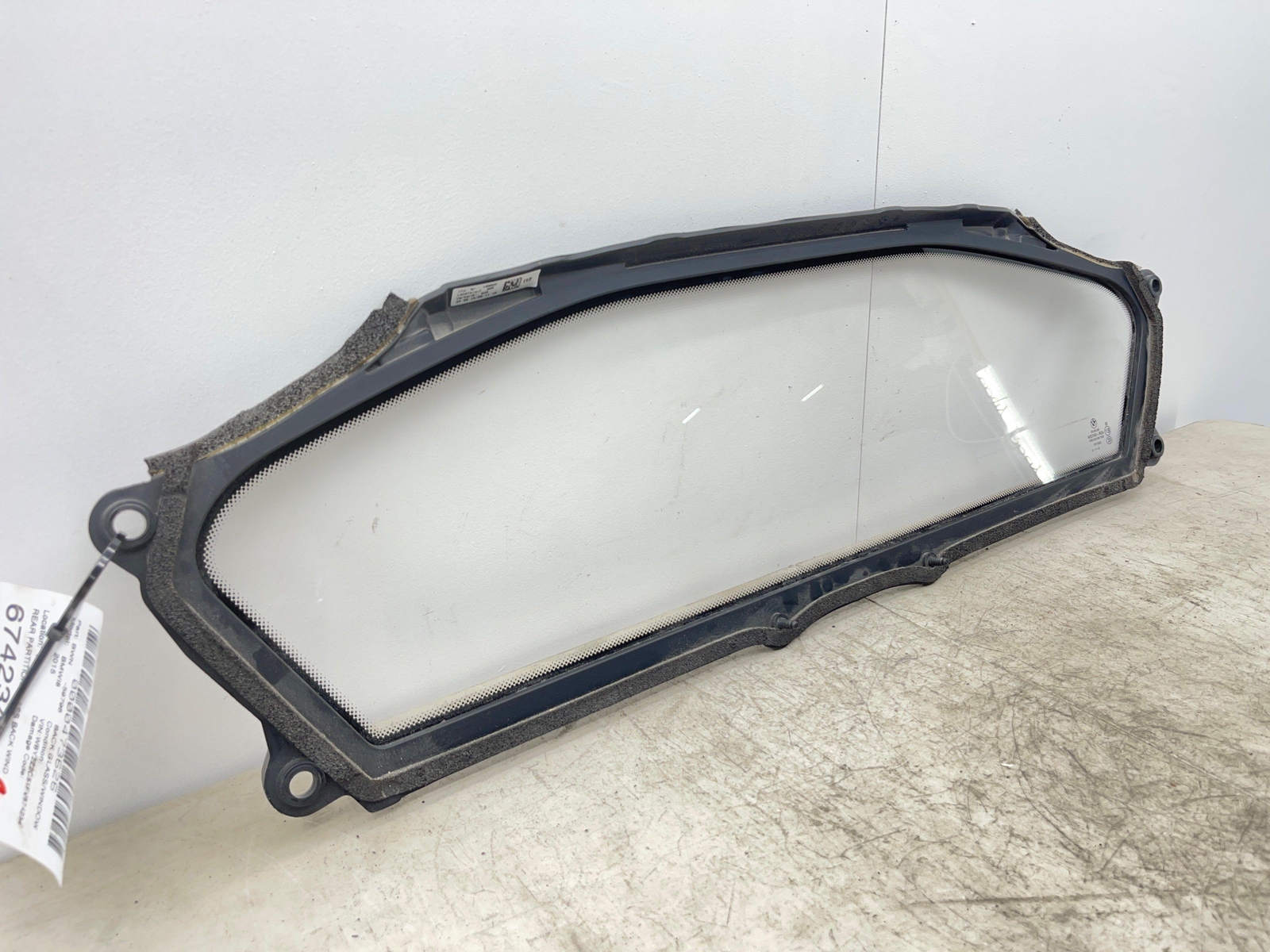 2014-2019 BMW I8 REAR PARTITION GLASS BACK WINDOW 51317393243 OEM