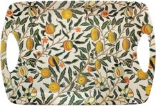 Large Melamine Dinner Serving Tray Fruit Design with Handles