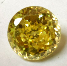 Large Natural 62.65 CT Cambodian Zircon Round Cut Loose Gemstone Birthday Gift