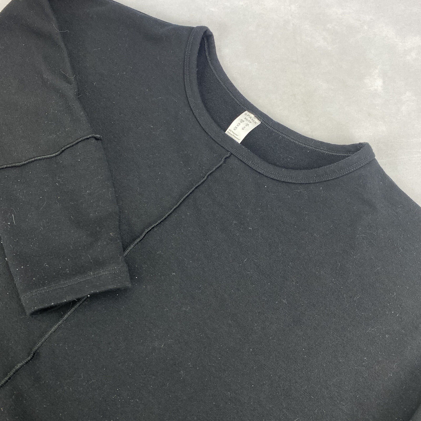 Spanx Women's Solid Black Polyester  Sweater XS - image 1