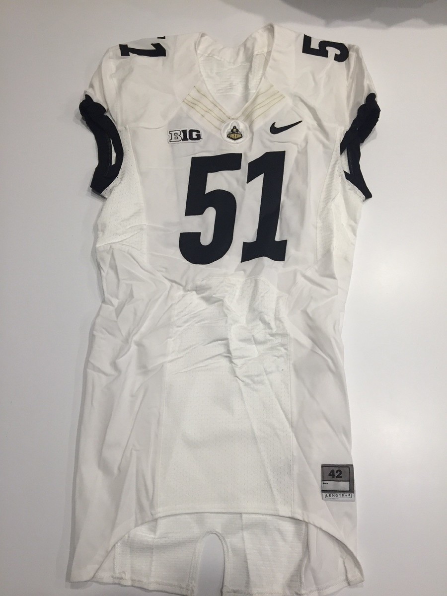 Game Worn Purdue Boilermakers Football Jersey Used Nike #51
