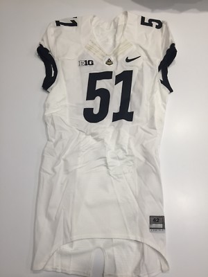 Game Worn Purdue Boilermakers Football Jersey Used Nike #51