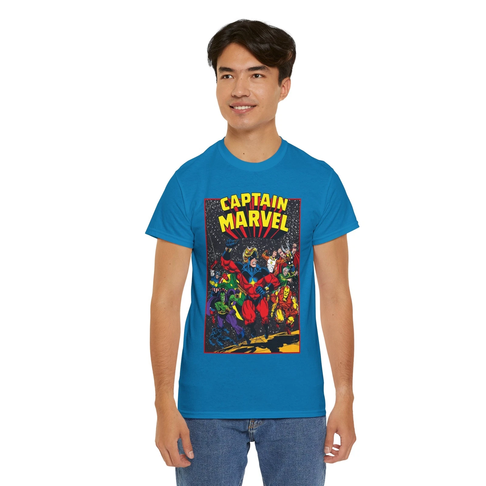 Captain Marvel T-Shirt - Marvel Comics - Jim Starlin Art - Mar-Vell - Kree