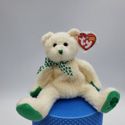 Ty Beanie Baby Woolins Bear ~ March 17, 2005 ~ Wooly White Bear