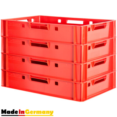 4x Fleischkiste Stapelkiste E1 Fleischerkiste Eurobox Metzgerkiste Kingpower