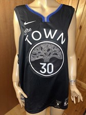 Stephen Curry Nike Jersey Warriors City Edition The Town NBA Authentic Jersey 56