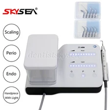 Ultrasonic Scaler Tips Fiber Optic Piezo Scaling Dental LED Handpiece + Bottle