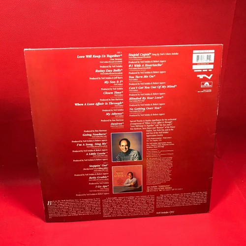 NEIL SEDAKA Love Will Keep Us Together 1992 UK vinyl LP Steppin' Out Elton John - Picture 2 of 4